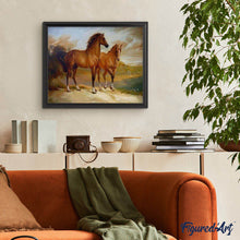 Afbeelding in Gallery-weergave laden, Schilderen op Nummer - Twee paarden aan het water