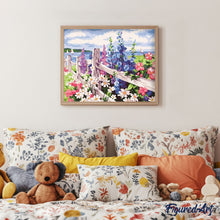 Afbeelding in Gallery-weergave laden, Schilderen op Nummer - Bloemen en kustachtergrond