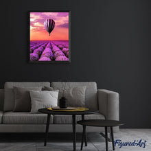 Afbeelding in Gallery-weergave laden, Schilderen op Nummer - Hete ballon en veld van lavendel