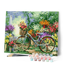 Afbeelding in Gallery-weergave laden, Schilderen op Nummer - Bloemen en fietsen