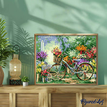 Afbeelding in Gallery-weergave laden, Schilderen op Nummer - Bloemen en fietsen
