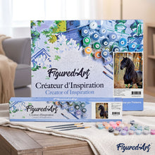 Afbeelding in Gallery-weergave laden, Schilderen op Nummer - Zwart paard in het bos