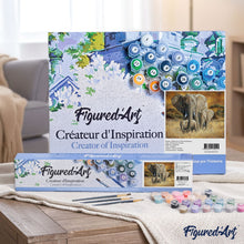 Afbeelding in Gallery-weergave laden, Schilderen op Nummer - Familie van olifanten