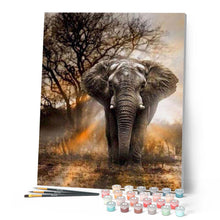 Afbeelding in Gallery-weergave laden, Schilderen op Nummer - Eenzame Olifant