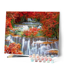 Afbeelding in Gallery-weergave laden, Schilderen op Nummer - Waterval landschap