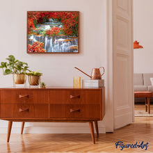 Afbeelding in Gallery-weergave laden, Schilderen op Nummer - Waterval landschap