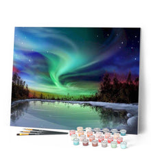 Afbeelding in Gallery-weergave laden, Schilderen op Nummer - Aurora borealis en meer