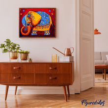 Afbeelding in Gallery-weergave laden, Schilderen op Nummer - Olifant klaar voor ceremonie