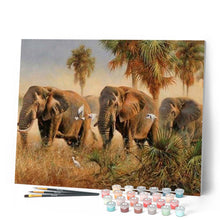 Afbeelding in Gallery-weergave laden, Schilderen op Nummer - Wilde olifanten