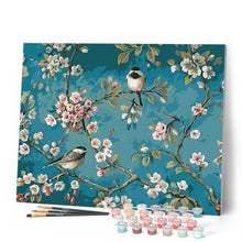 Afbeelding in Gallery-weergave laden, Schilderen op Nummer - Bloemen en vogels aquarel