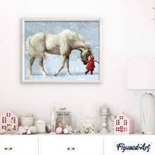 Afbeelding in Gallery-weergave laden, Schilderen op Nummer - Paard in de sneeuw