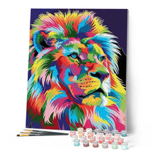 Afbeelding in Gallery-weergave laden, Schilderen op Nummer - Leeuw Pop-art 2