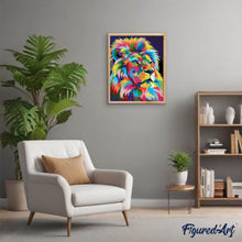 Afbeelding in Gallery-weergave laden, Schilderen op Nummer - Leeuw Pop-art 2