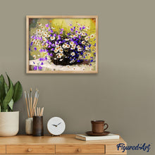 Afbeelding in Gallery-weergave laden, Schilderen op Nummer - Paarse bloemen en Margrieten