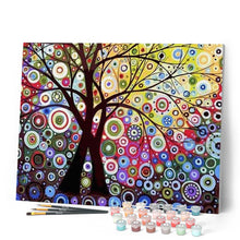 Afbeelding in Gallery-weergave laden, Schilderen op Nummer - Boom met gebrandschilderd glaseffect