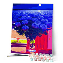 Afbeelding in Gallery-weergave laden, Schilderen op Nummer - Blauwe hortensia's