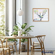 Afbeelding in Gallery-weergave laden, Schilderen op Nummer - Hert met gekleurd hout