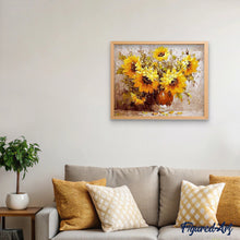 Afbeelding in Gallery-weergave laden, Schilderen op Nummer - Zonnebloemen boeket