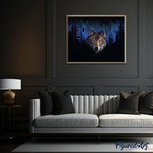 Afbeelding in Gallery-weergave laden, Schilderen op Nummer - Wolf bij nacht