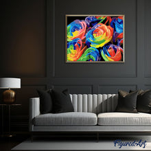 Afbeelding in Gallery-weergave laden, Schilderen op Nummer - Veelkleurige rozen