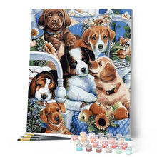Afbeelding in Gallery-weergave laden, Schilderen op Nummer - Schattige honden