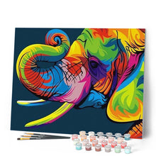 Afbeelding in Gallery-weergave laden, Schilderen op Nummer - Olifant Pop-kleuren