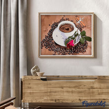 Afbeelding in Gallery-weergave laden, Schilderen op Nummer - Koffie en Roos