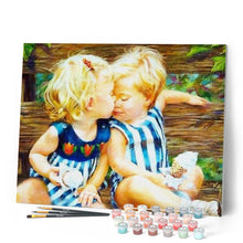 Afbeelding in Gallery-weergave laden, Schilderen op Nummer - Liefdevolle kinderen