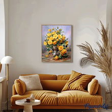 Afbeelding in Gallery-weergave laden, Schilderen op Nummer - Gele vaas en bloemen
