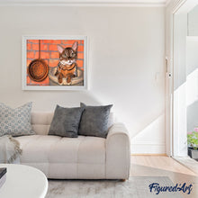 Afbeelding in Gallery-weergave laden, Schilderen op Nummer - Kat aan het spelen in de keuken