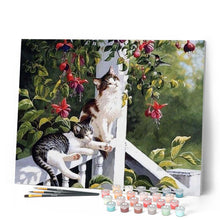 Afbeelding in Gallery-weergave laden, Schilderen op Nummer - Katten en kolibries
