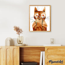 Afbeelding in Gallery-weergave laden, Schilderen op Nummer - Kat en madeliefjes