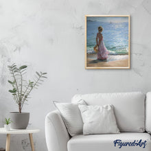 Afbeelding in Gallery-weergave laden, Schilderen op Nummer - Jonge vrouw op het strand
