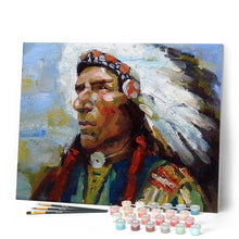 Afbeelding in Gallery-weergave laden, Schilderen op Nummer - Indiase leider
