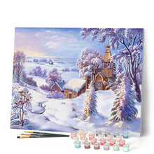 Afbeelding in Gallery-weergave laden, Schilderen op Nummer - Winterdorp