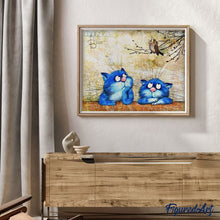 Afbeelding in Gallery-weergave laden, Schilderen op Nummer - Kleine Blauwe Katten