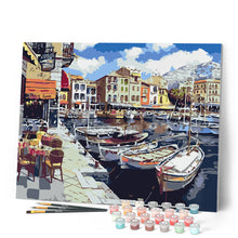 Afbeelding in Gallery-weergave laden, Schilderen op Nummer - Boten in de haven