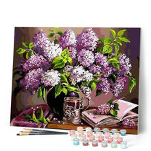 Afbeelding in Gallery-weergave laden, Schilderen op Nummer - Bloemen en boek