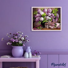 Afbeelding in Gallery-weergave laden, Schilderen op Nummer - Bloemen en boek