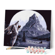 Afbeelding in Gallery-weergave laden, Schilderen op Nummer - Wolf huilt