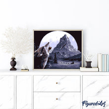 Afbeelding in Gallery-weergave laden, Schilderen op Nummer - Wolf huilt