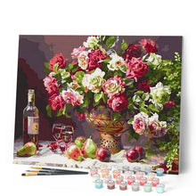 Afbeelding in Gallery-weergave laden, Schilderen op Nummer - Bloemen, wijn en fruit