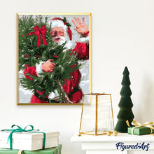 Afbeelding in Gallery-weergave laden, Schilderen op Nummer - Kerstman en kerstboom