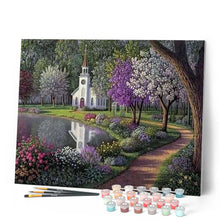 Afbeelding in Gallery-weergave laden, Schilderen op Nummer - Kleine Witte Kerk