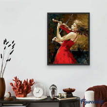 Afbeelding in Gallery-weergave laden, Schilderen op Nummer - Violist en rode jurk