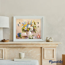 Afbeelding in Gallery-weergave laden, Schilderen op Nummer - Vlinders en witte vaas