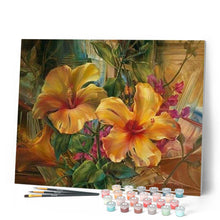 Afbeelding in Gallery-weergave laden, Schilderen op Nummer - Oranje Hibiscus