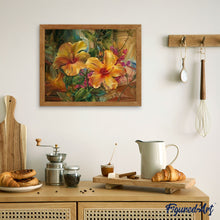Afbeelding in Gallery-weergave laden, Schilderen op Nummer - Oranje Hibiscus