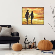 Afbeelding in Gallery-weergave laden, Schilderen op Nummer - Hand in hand op het strand