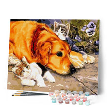 Afbeelding in Gallery-weergave laden, Schilderen op Nummer - Katten en Hond